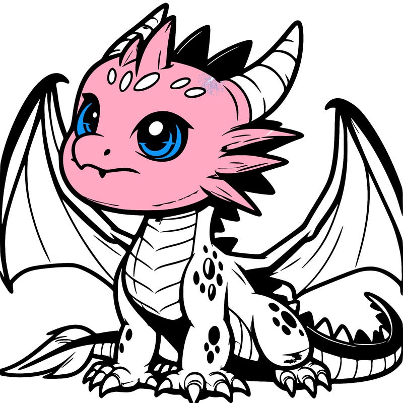 fierce baby night dragon