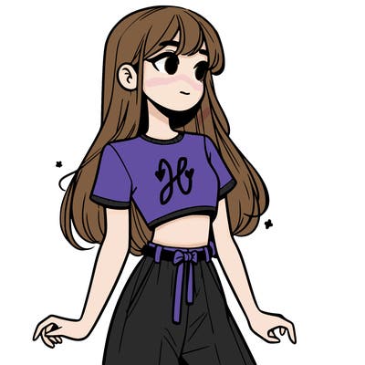 girl in a cute crop top