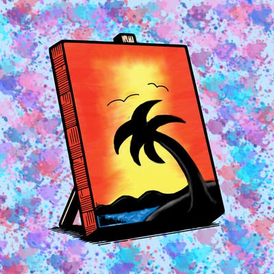 blank canvas realistic