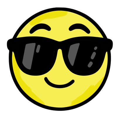 emoji with sunglasses