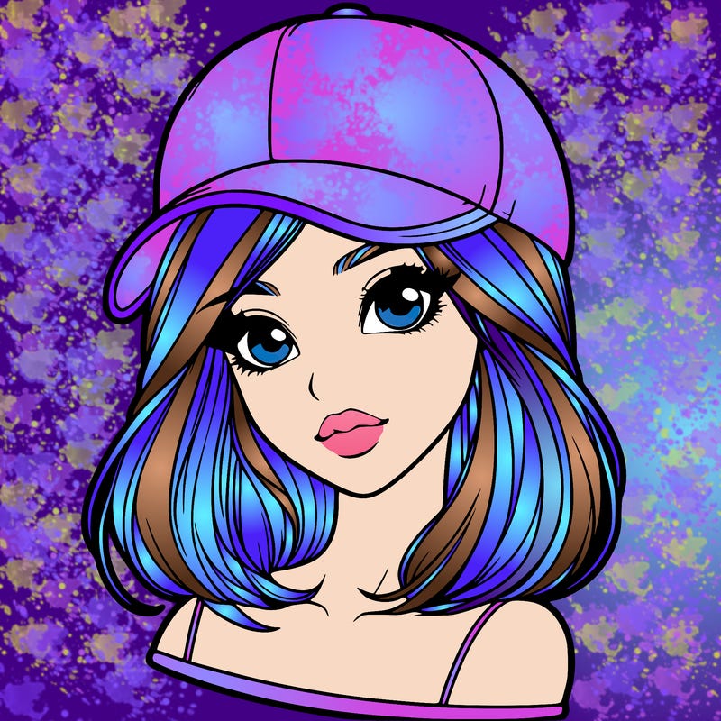 semi realism beautiful girl wearing cap