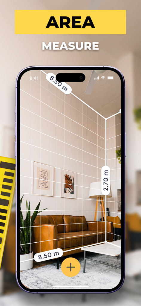 Tape Measure: AR Measuring - Smartphone mit Augmented Reality zur Messung von Raumabmessungen und -fläche