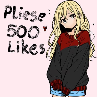 manga teen girl  in a sweater and baggy pants