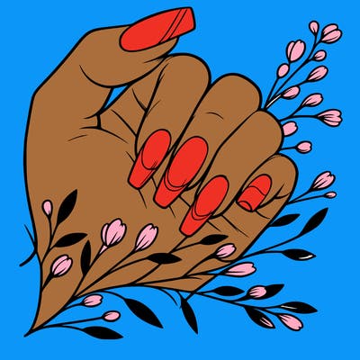 nails with french tip