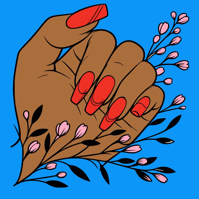 nails with french tip