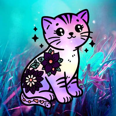 kitten tattoo