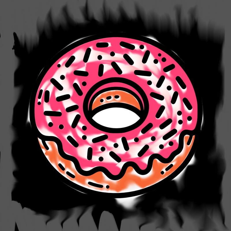 cute sprinkle doughnut