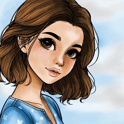 beautiful realistic girl