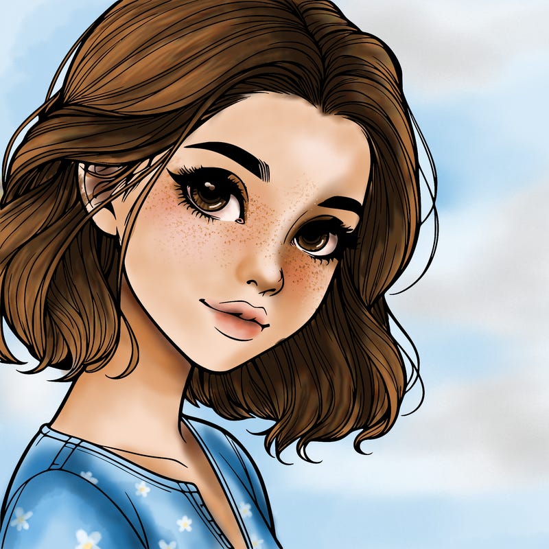 beautiful realistic girl