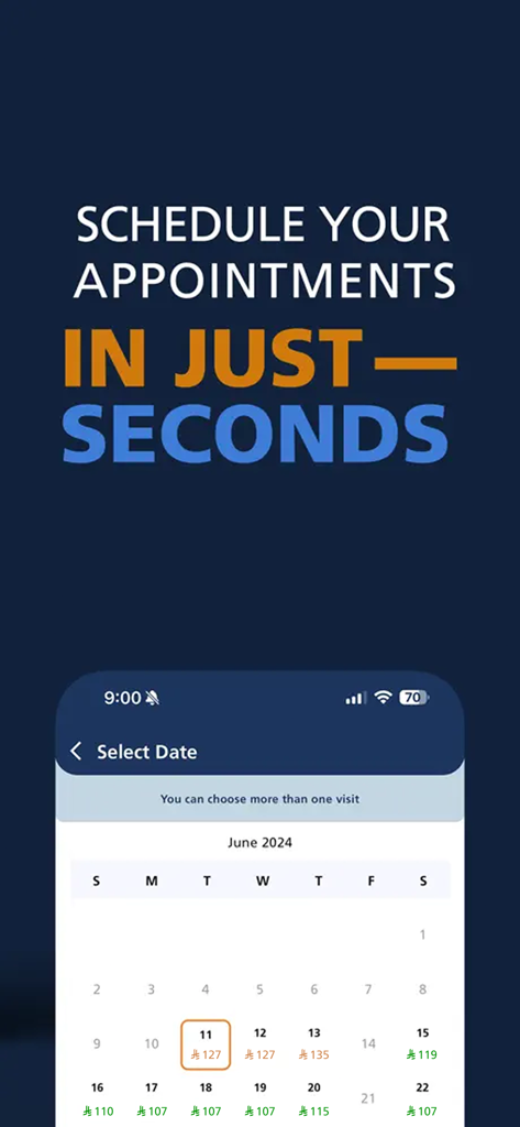 Jawahr - Domestic workforce - Interface of the Jawahr app showing a calendar for scheduling domestic services