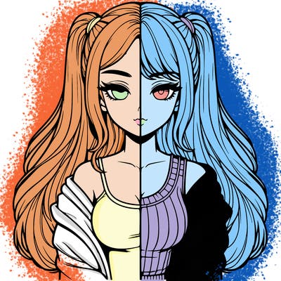 realistic girl split