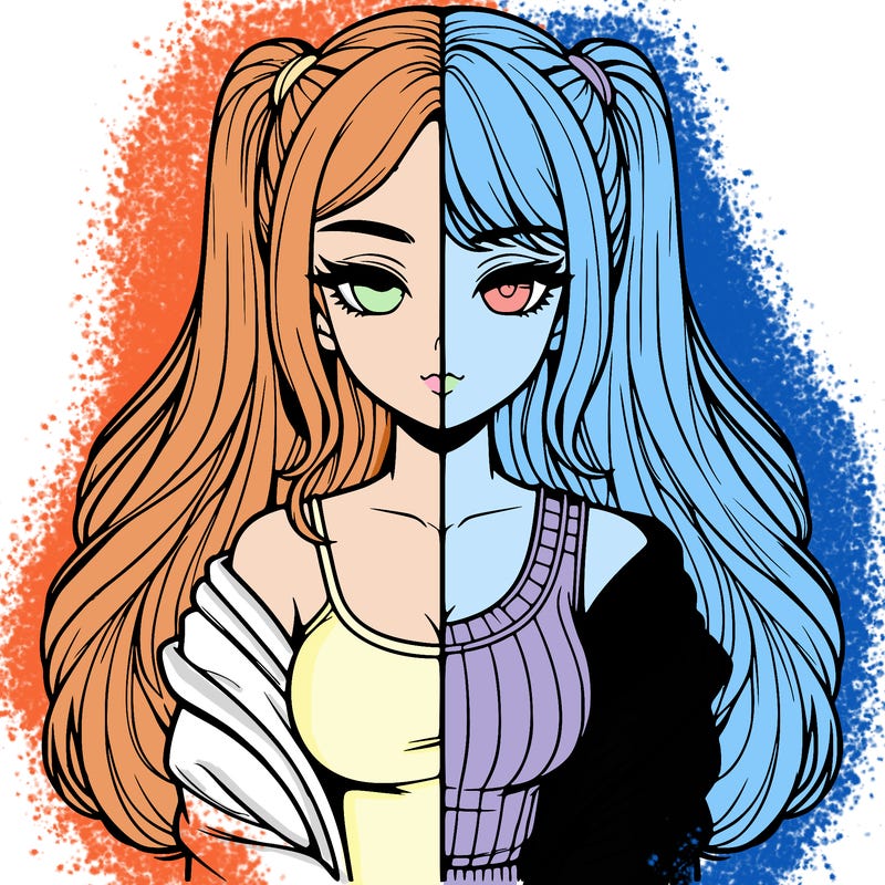 realistic girl split