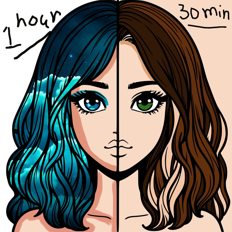 realistic girl split