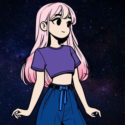 girl in a cute crop top