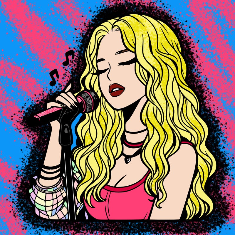 realistic female singer