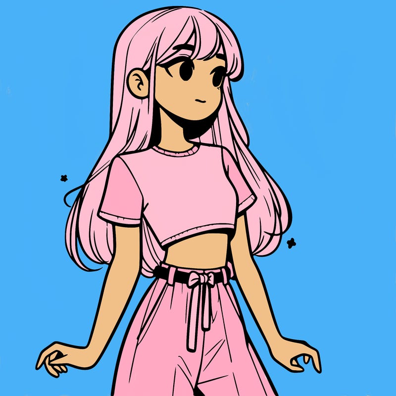 girl in a cute crop top