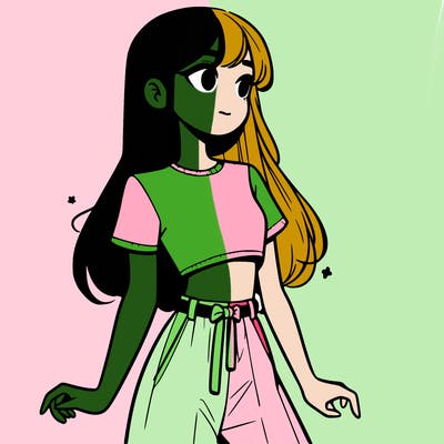 girl in a cute crop top