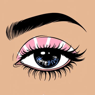 eye closed realistic