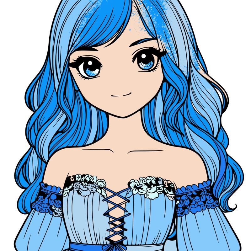 realistic girl wearing dress close up