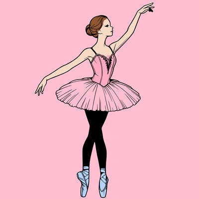 realistic ballerina
