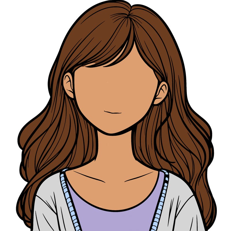 realistic girl faceless