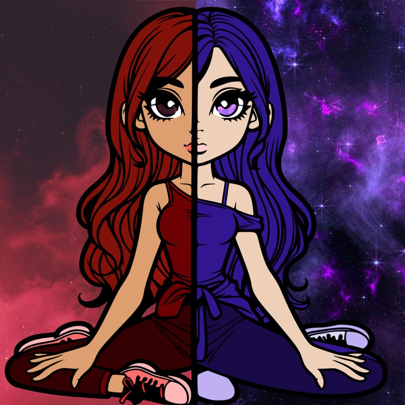 realistic girl split