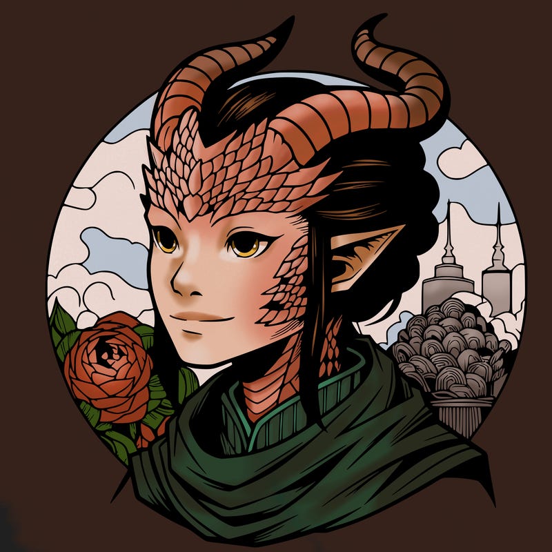 realistic dragon girl