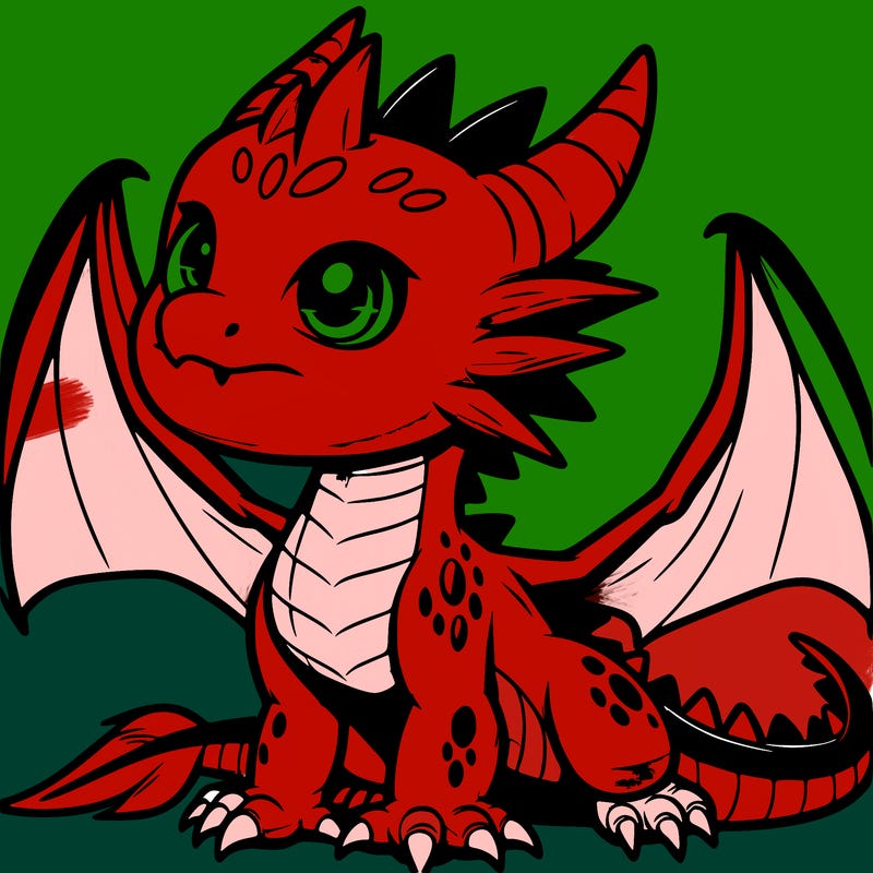 fierce baby night dragon