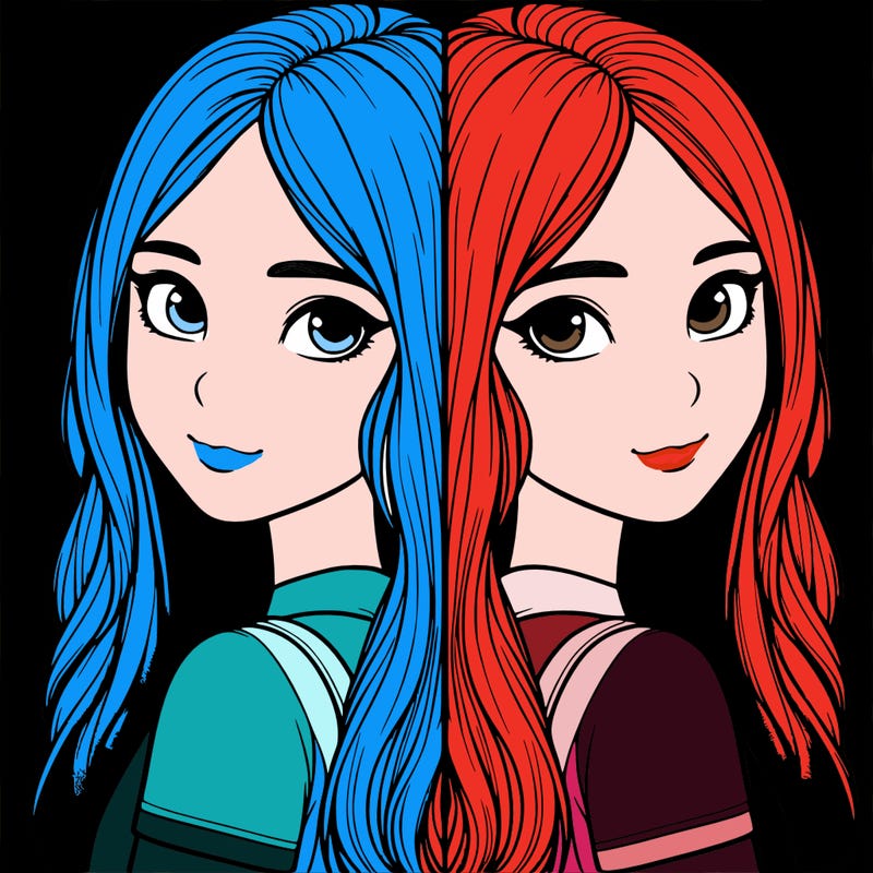 realistic girl split