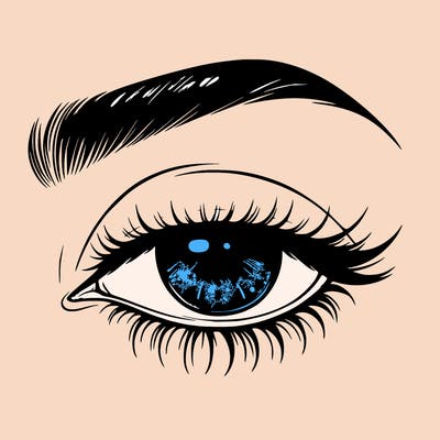 eye closed realistic