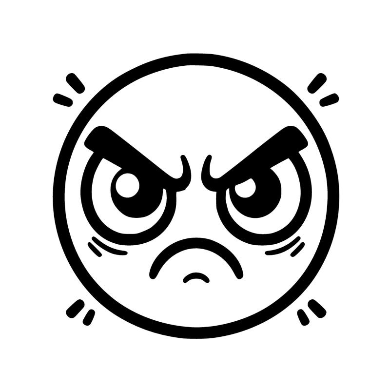 angry face