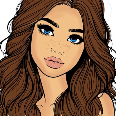 beautiful realistic girl