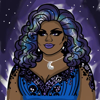 realistic plus size drag queen