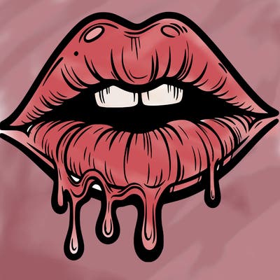 lips that look realistic and drip