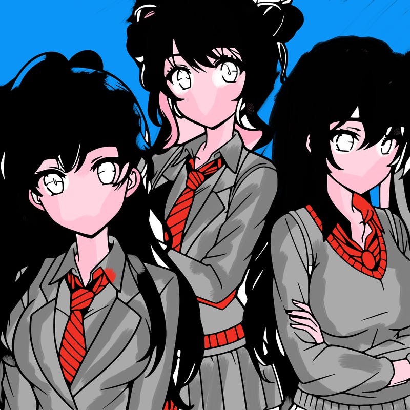 anime girls teenagers