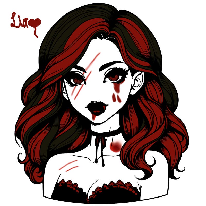 vampire girl realistic