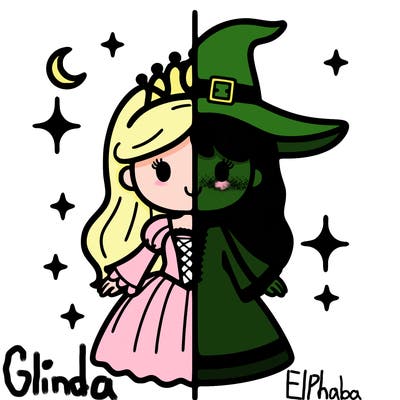 split princess and witch