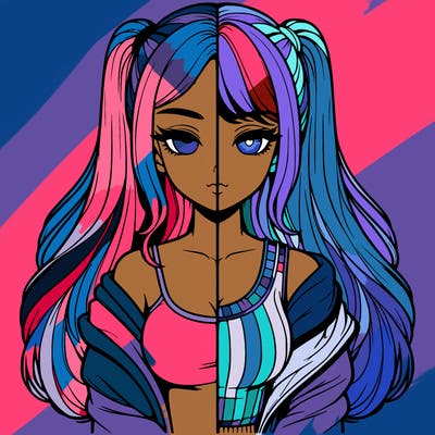 realistic girl split