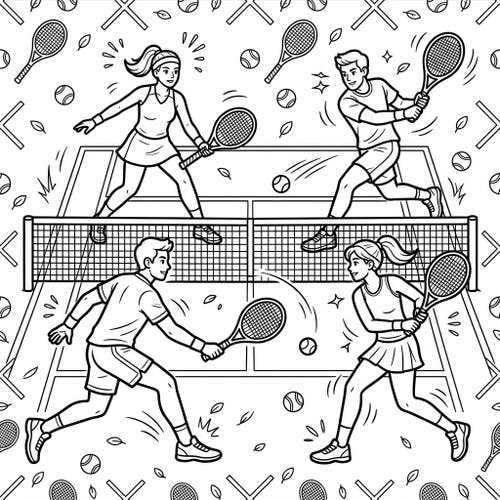 Doubles Tennis Players