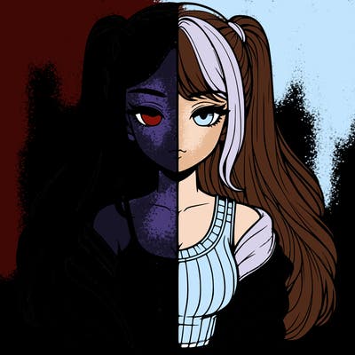 realistic girl split