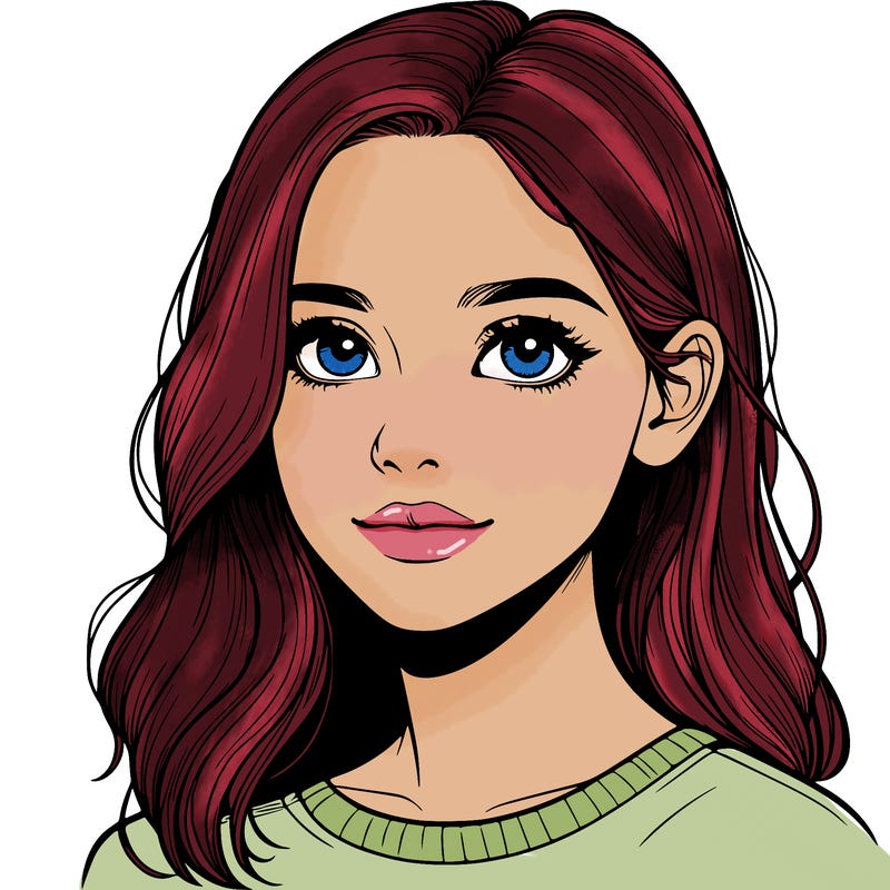 realistic portrait girl