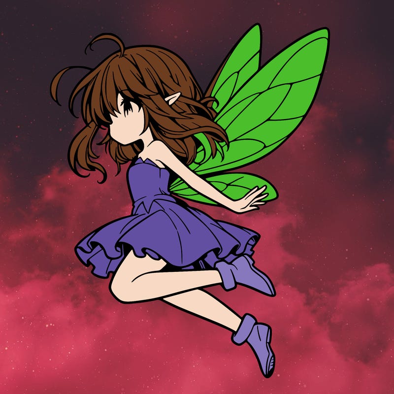 manga fairy flying