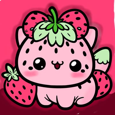 strawberry cat