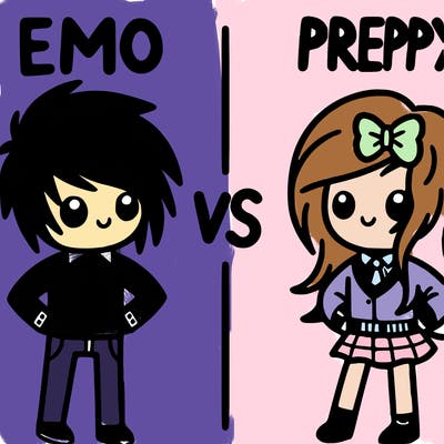 emo verses preppy