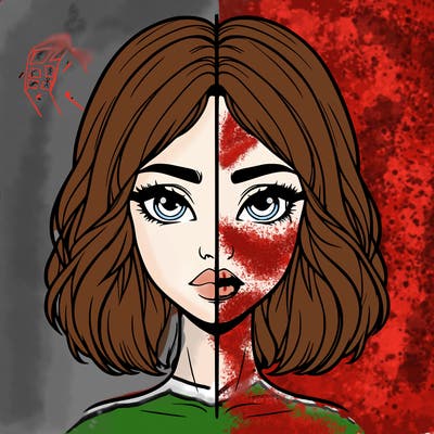 realistic girl split