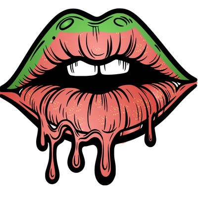 lips that look realistic and drip