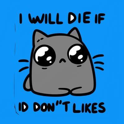 a cat that will die if we don’t get 10 likes