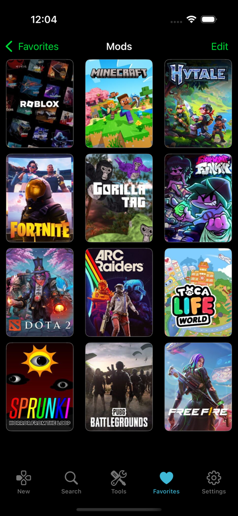 Interfaz de Delta Executor V2 mostrando mods de juegos favoritos para Roblox Minecraft y Fortnite