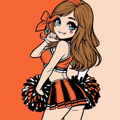 realistic cheerleader