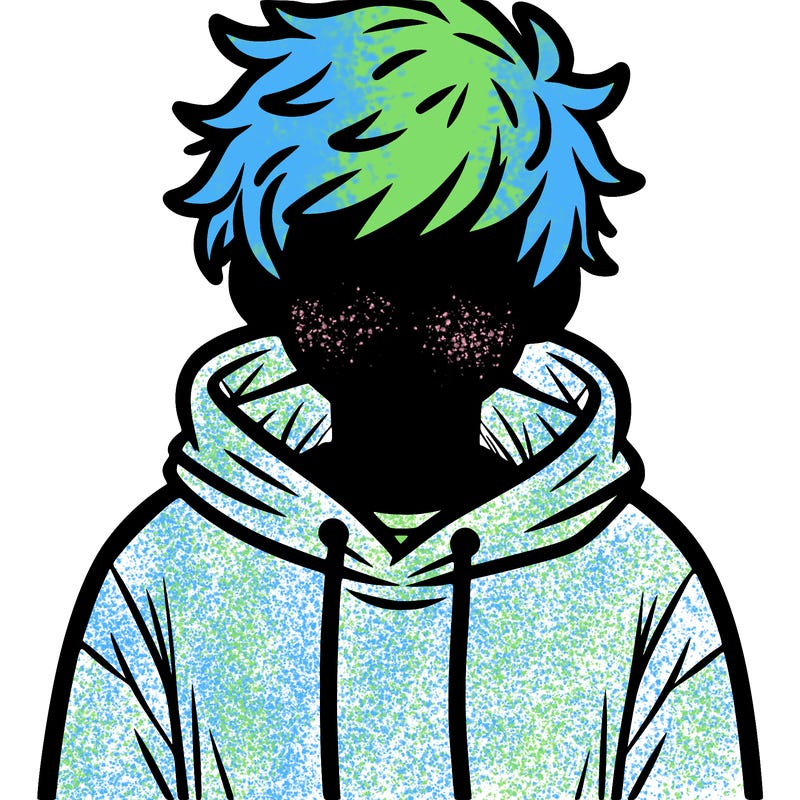 a guy with a hoodie and fuzzy hair